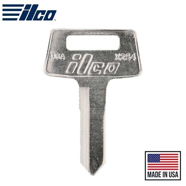 Ilco X254Key Blank for Kawasaki ATV, Nickle Plated Brass ILCO-X254 - main